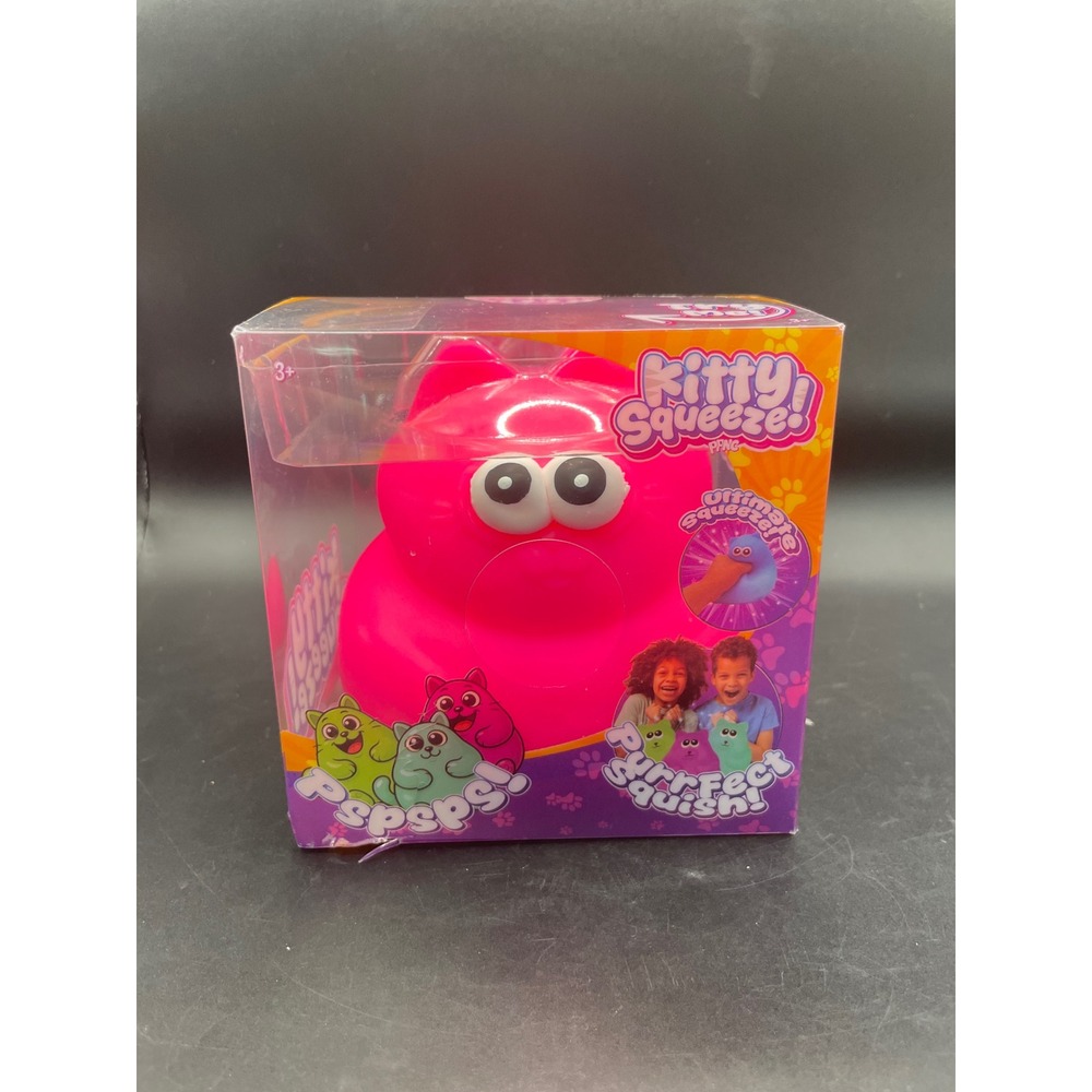PPNC Kitty Squeeze Pspsps! Pink Cat Squishy Stress Toy New In Box